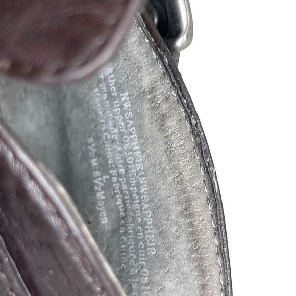 Nine West Womens Leather Sappheir Buckle Pointed Toe Booties Brown Size 8.5M - Picture 10 of 13